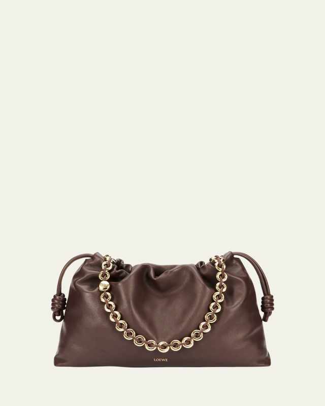 Flamenco Large Shoulder Bag in Nappa Leather